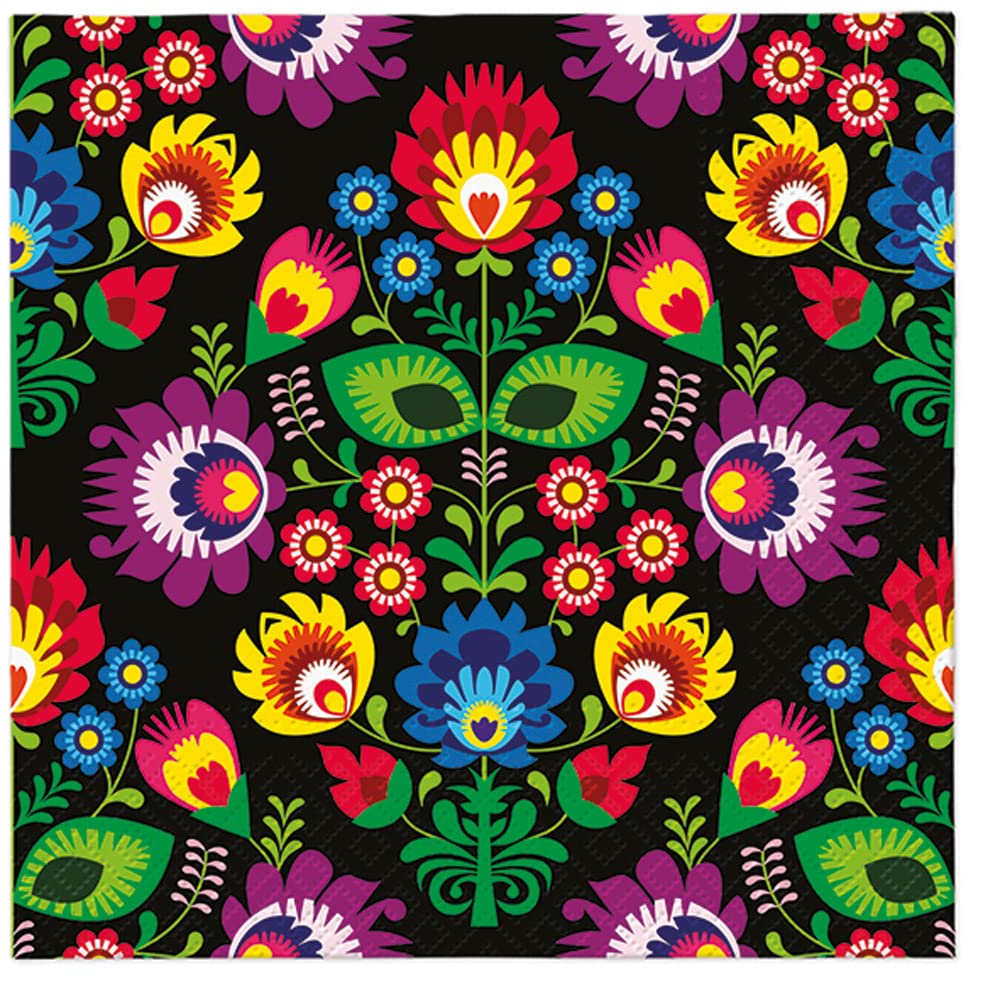 Tete a Tete 3Ply Flowery Tissue Paper Napkins Decoupage Serviettes 33cm x 33cm - 1/4 Folded (Pack of 20) (Botanical Memories) — view 22