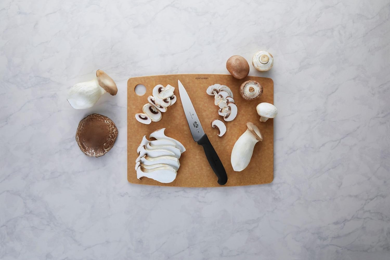 Victorinox Fibrox 6 Inch Straight Edge Chef's Knife, Kitchen Knife with Stainless Steel Blade, Non-Slip Handle, Dishwasher Safe, Black