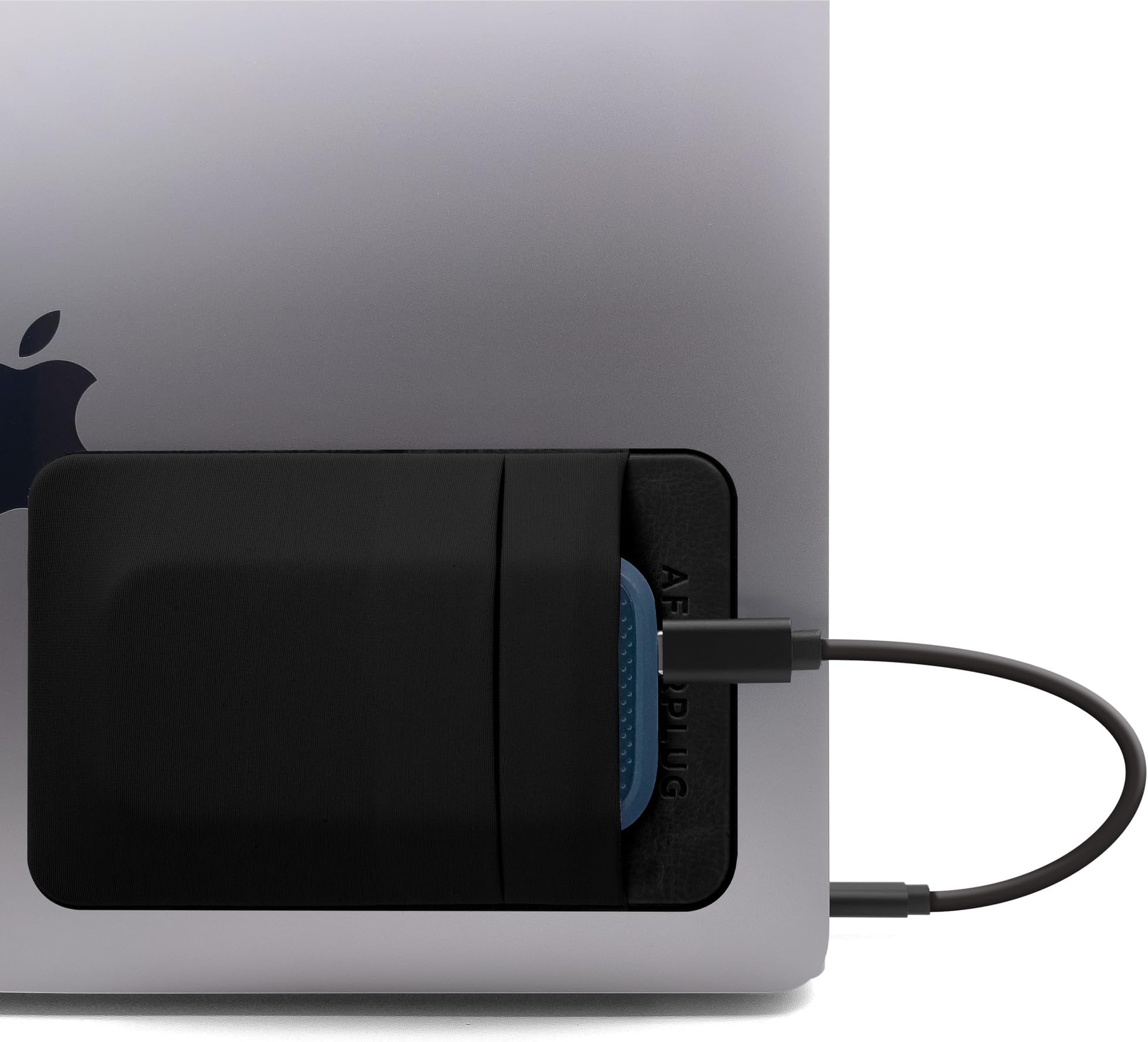 2 Pack Laptop Pockets with Reusable Sticker, for Portable External SSD, Samsung T7, Crucial X8, Apple Magic Mouse,