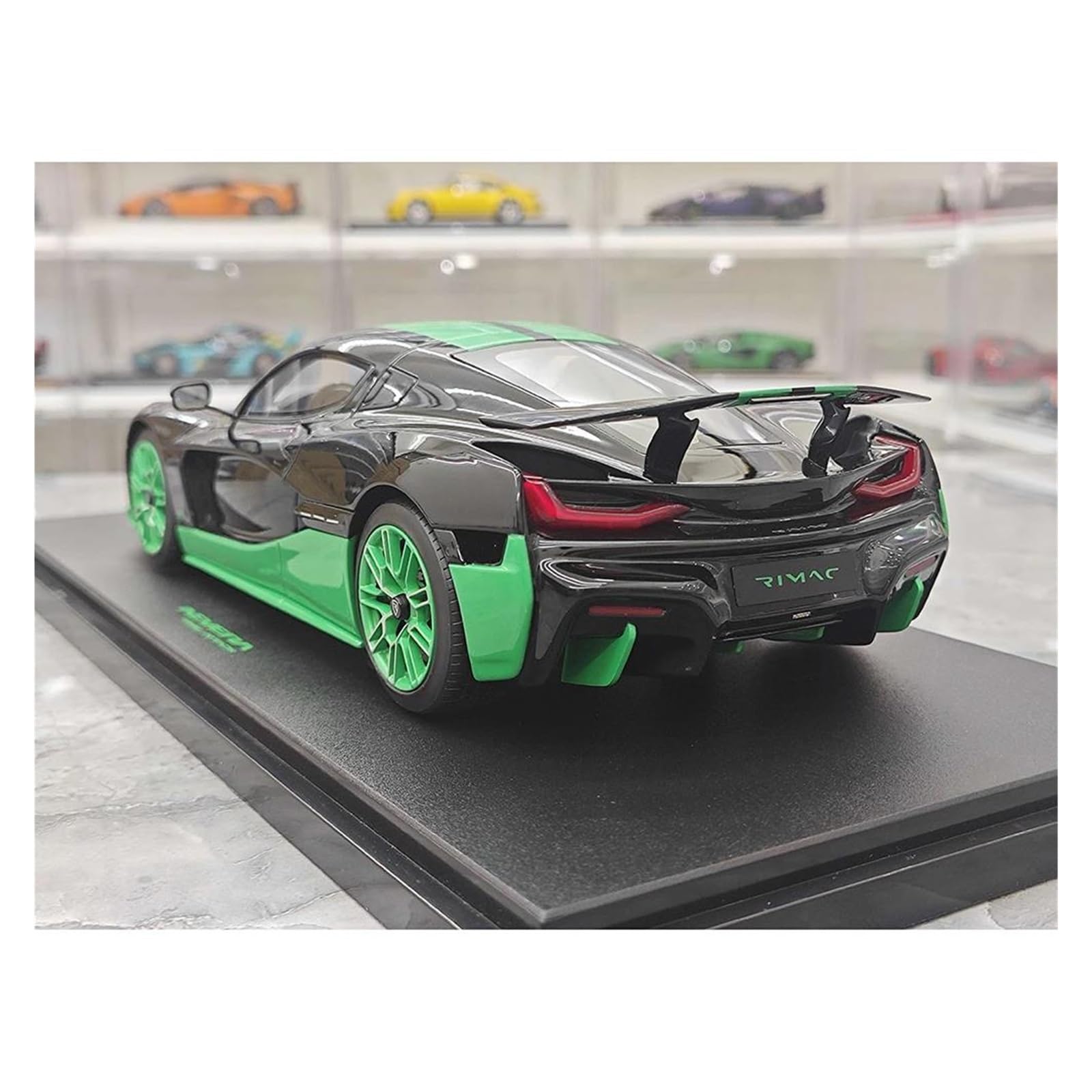 Metallo Scala Replica Resina 1 18 Adatta Per RIMAC NEVERA RECORD GT Spirit Modello Di Auto Statica Simulata Decorazione Per La Casa Hobby Veicoli Giochi Set