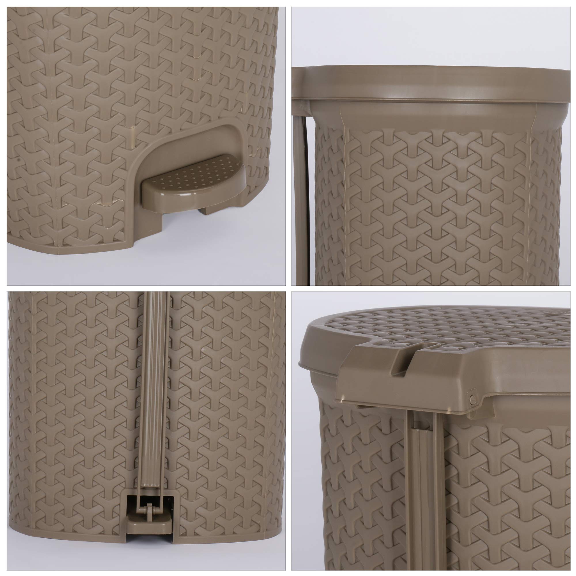 KOLORR Magnum 6L + 14L Dustbins Pack 2 (LT Brown) 2