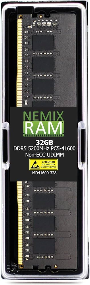 Amazon.com: NEMIX RAM 32GB (1X32GB) DDR5 5200MHZ PC5-41600 2Rx8