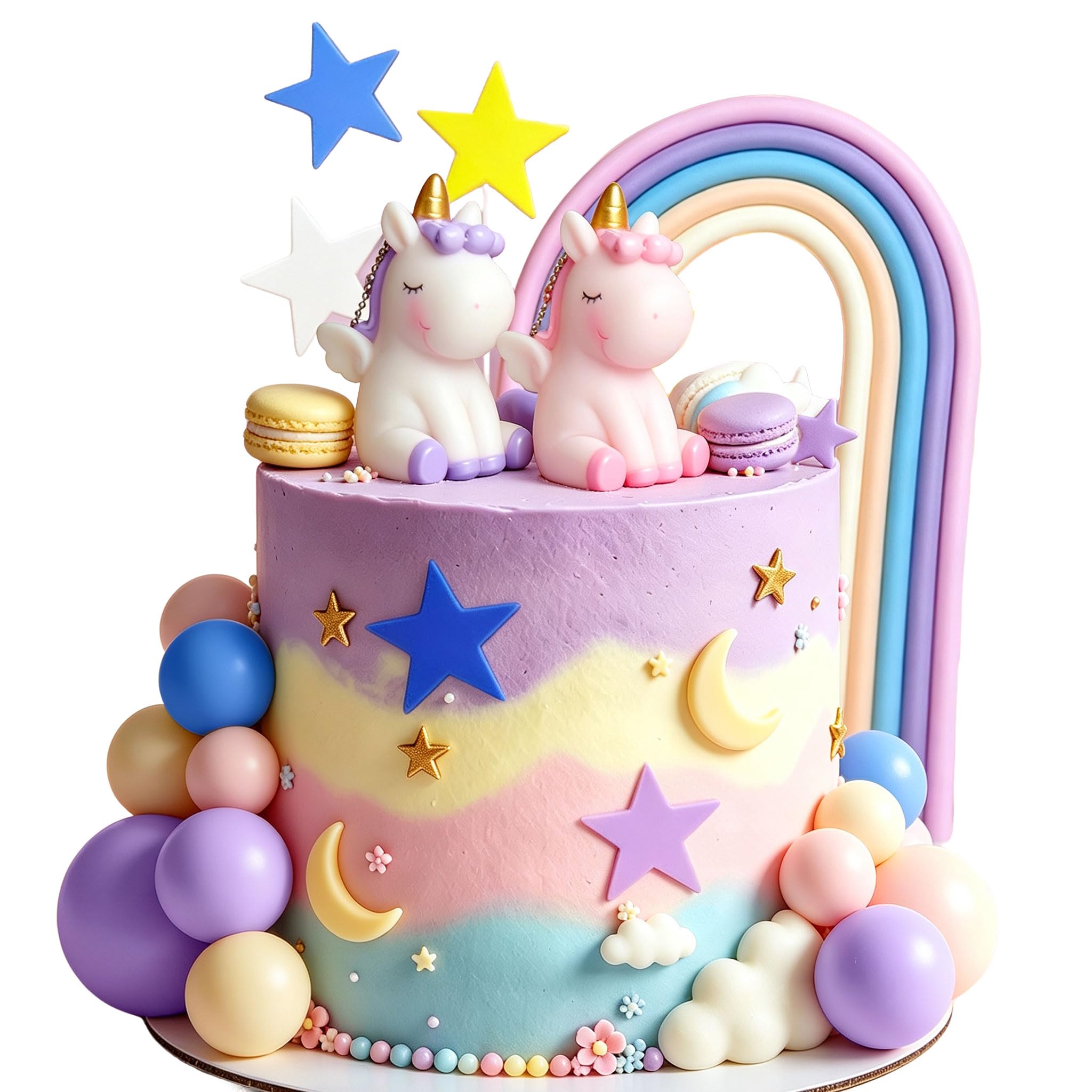 Unicorn Rainbow Cake Decoration Topper Unicorn Birthday Decoration