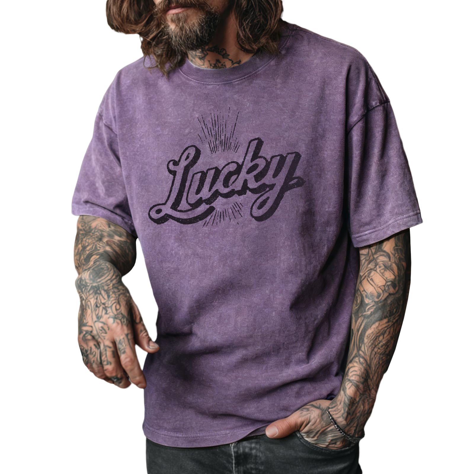 Mens Graphic Tees Acid Washed Solid 100 Cotton Short Sleeve Streetwear Gym Outdoor Breathable Quick Dry Shirts
