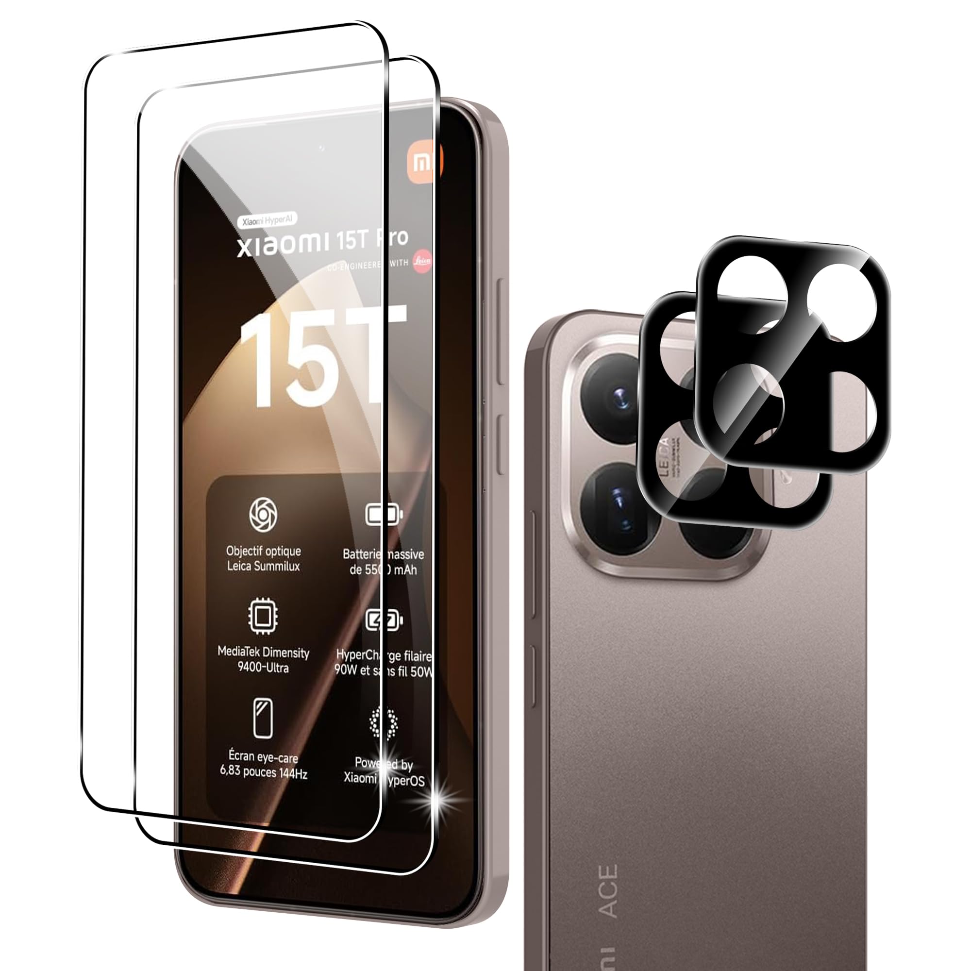 MSM Dsplayschutzglas 2X Schutzglas (Dsplay + Kamera) Für Xaom 13 5G