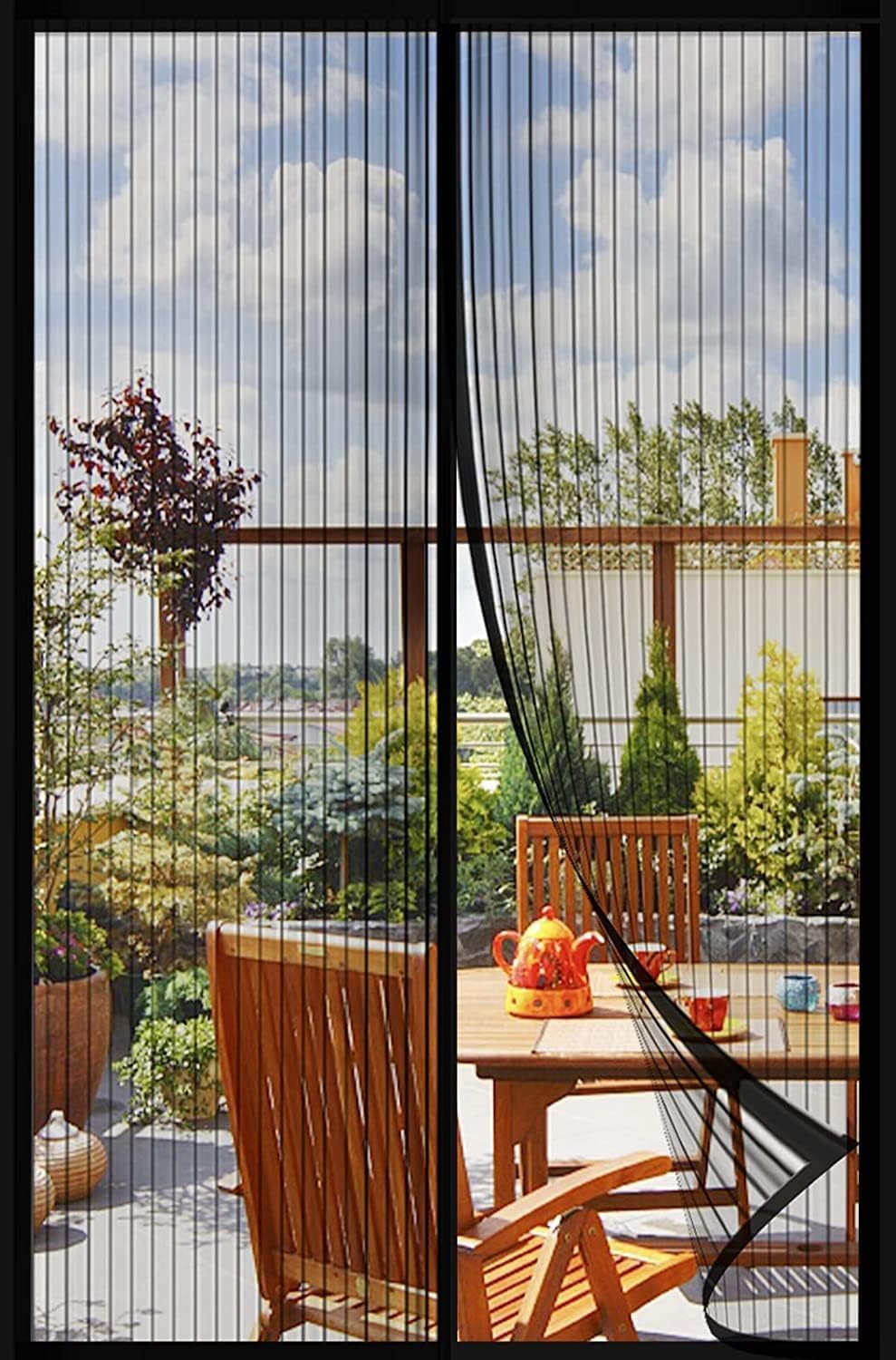 MAPPERZ Polyester Magnetic Mosquito Net for for Windows, Doors, Patios, Decks, All Door Types & Sizes | Auto-Closing Insect Screen to Keep Mosquito Out (Black, 215 X 110 Cm) Pack of 1 (B0DFTPRZ4L) Amazon Price History, Amazon Price Tracker