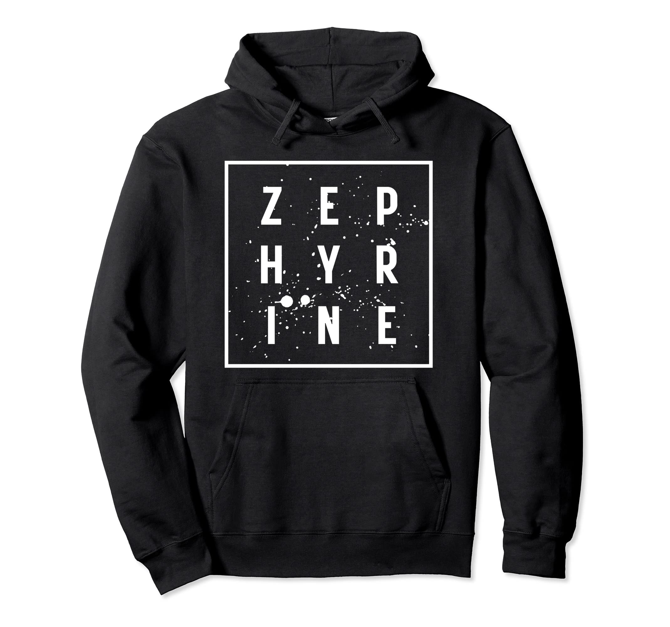 ZEPHYRINE Fun Nametag Modern Paint Splatter ZEPHYRINE Pullover Hoodie