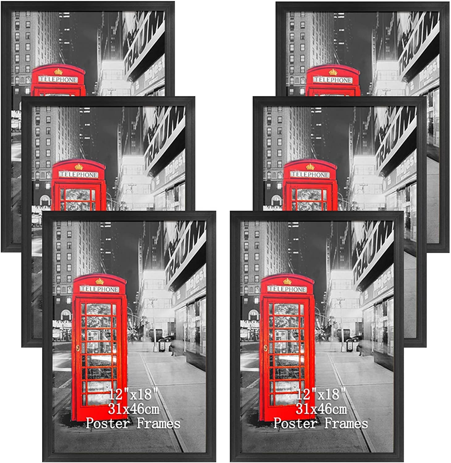 AbhiKalpya Art Studio A3 Size Photo Frame 12”x18” Inch Frame For Wall Artwork/Painting (Black) (Set of 6) Premium* (B09R9L98VZ) Amazon Price History, Amazon Price Tracker