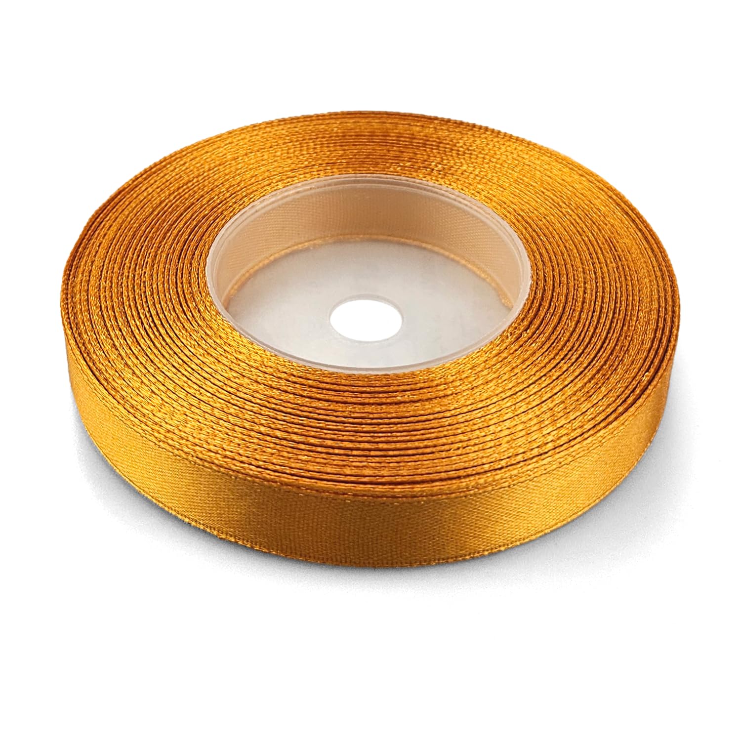 Netuno 1 Roll Light Orange Satin Ribbon 12 mm x 32 m 0.47 in x 1260 in for Wrapping Crafts Wedding Birthday Christening Scrapbooking Christmas Cards DIY