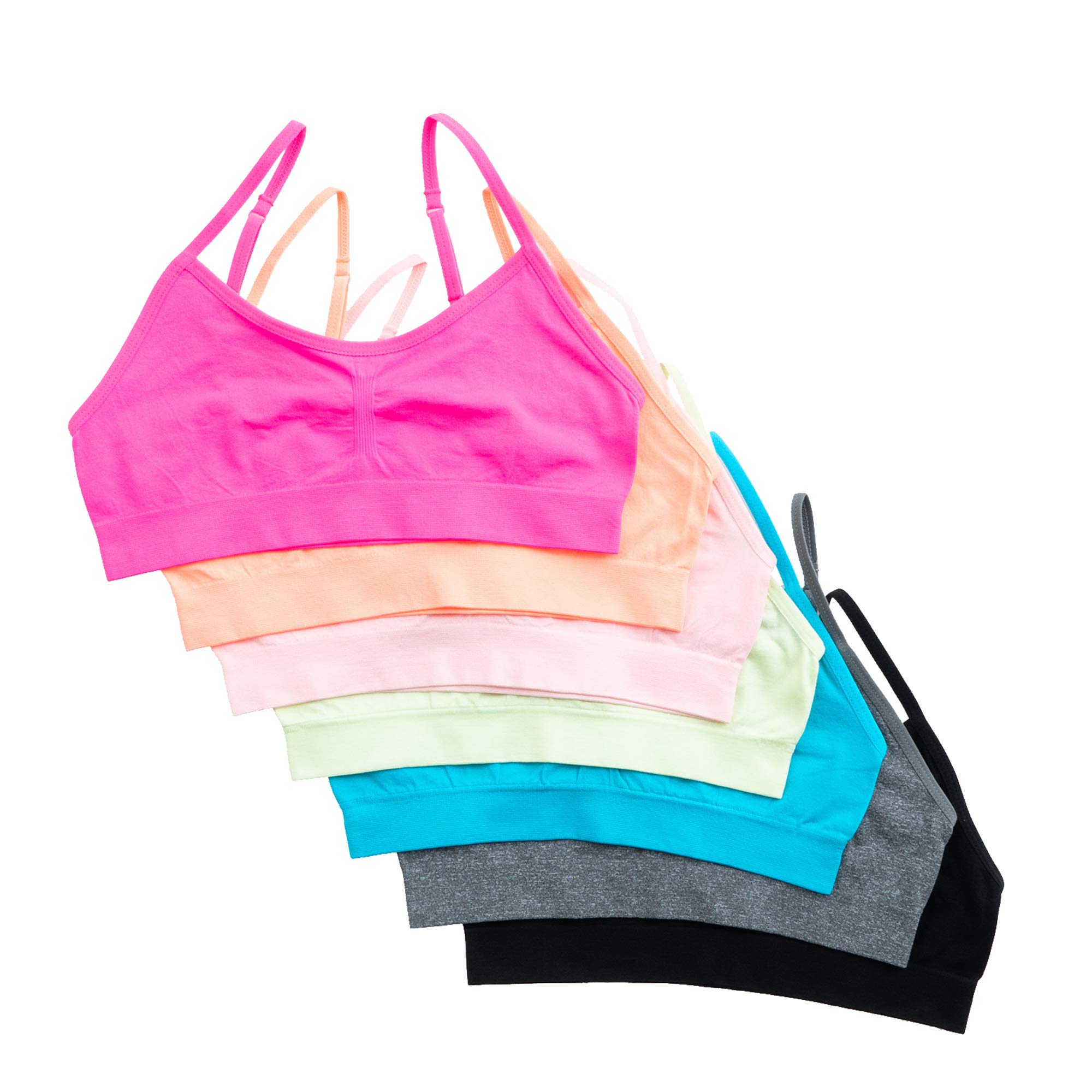 Alyce Ives IntimatesAlyce Intimates Seamless Girls Sports Bra, Pack of 7