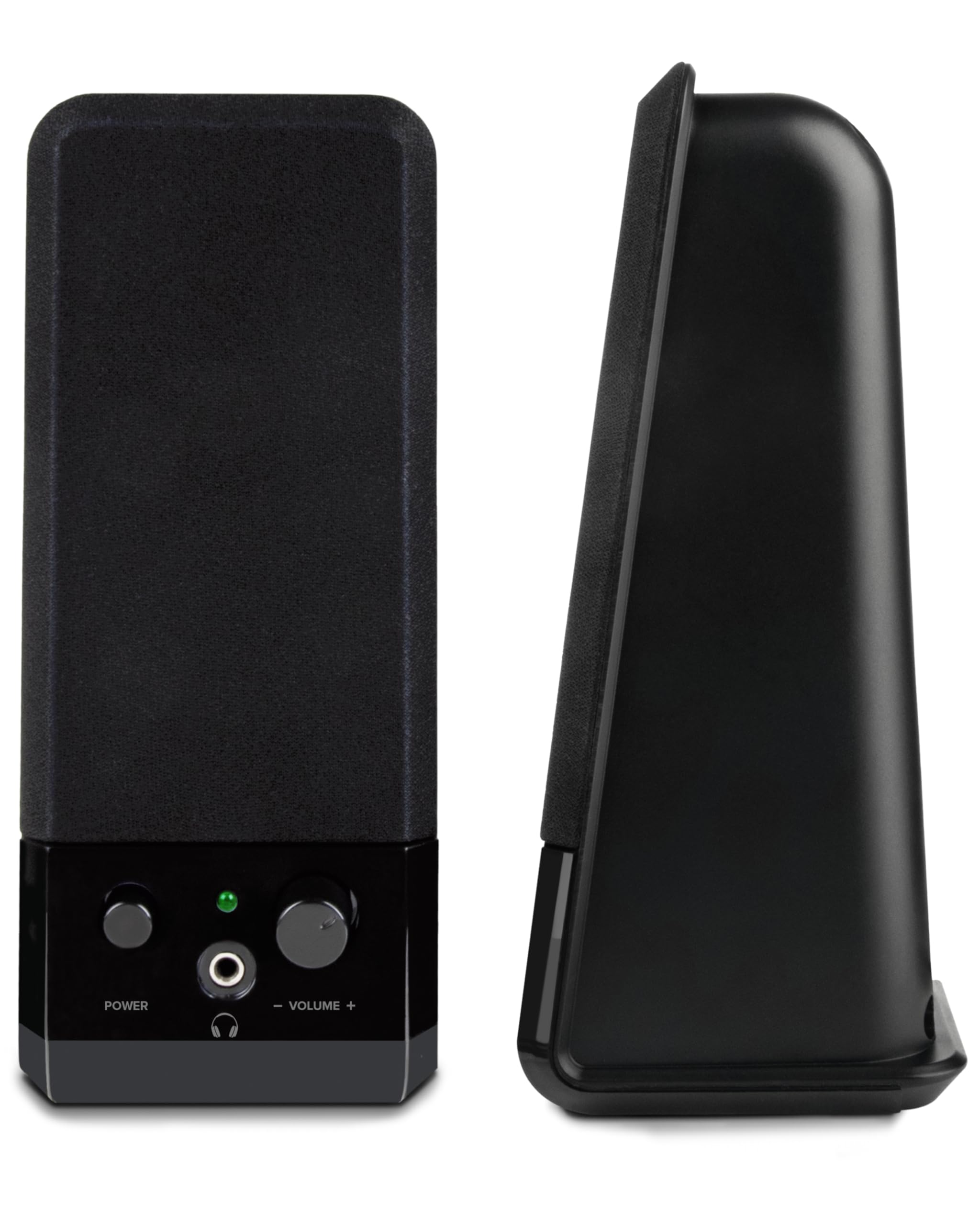 Speedlink Event Stereo Speakers SL-8004-BK, 2-Piece Desktop Set, USB Powered, Slimline Design, 3.5 Millilitre Jack Plug, 5W RMS Output Power, Black