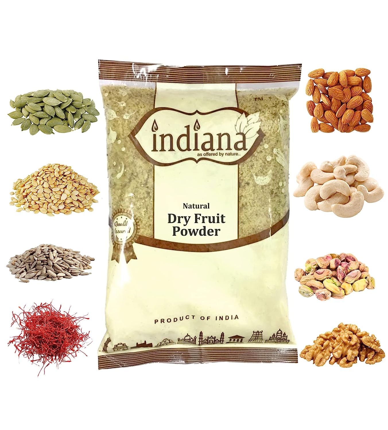Indiana Dry Fruits & Nuts Powder (100% Natural) No Added Sugar or Preservatives (800gm)-image-48