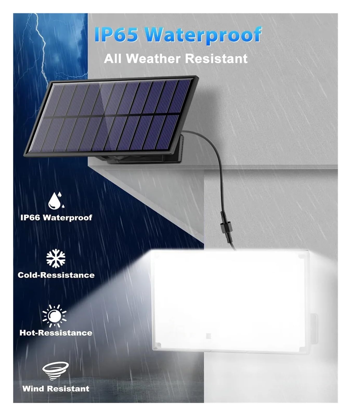 Lampa solarna zewnętrzna, LED Solar Outdoor Lights 3 Lighting Modes Wireless Solar Motion Sensor Waterproof Wall Lamp Solar Powered Garden Fence Yard