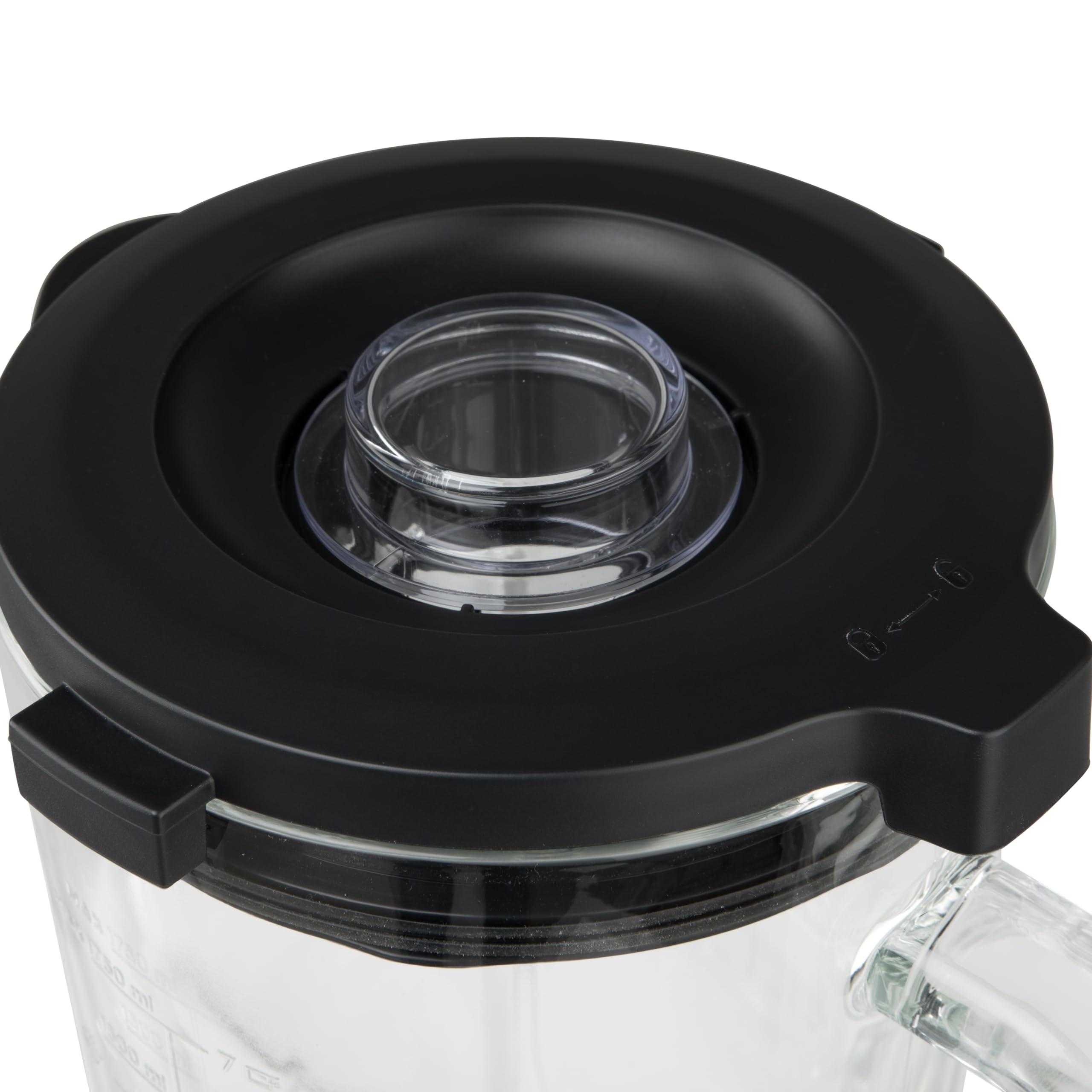Orbegozo BV 15350 Batidora de Vaso 1500W con Jarra de Cristal Termorresistente 1,75L, Motor AC, 2 Velocidades + Pulse, Cuchilla Desmontable de 4 Hojas y Función Pica Hielo