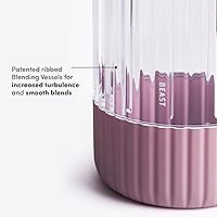 Vista 4 de Beast Mighty 850 Licuadora personal compacta premium Para batidos, malteadas, aderezos, salsas, postres, salsas para mojar Mezcla hielo y Lila