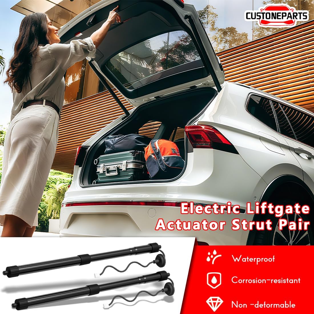 Rear Electric Power Liftgate Actuator Strut Pair FIT 2014-2019 Nissan Rogue (Non-Sport) 90561-4BA1A 90561-4BA2A 90561-4BA3A