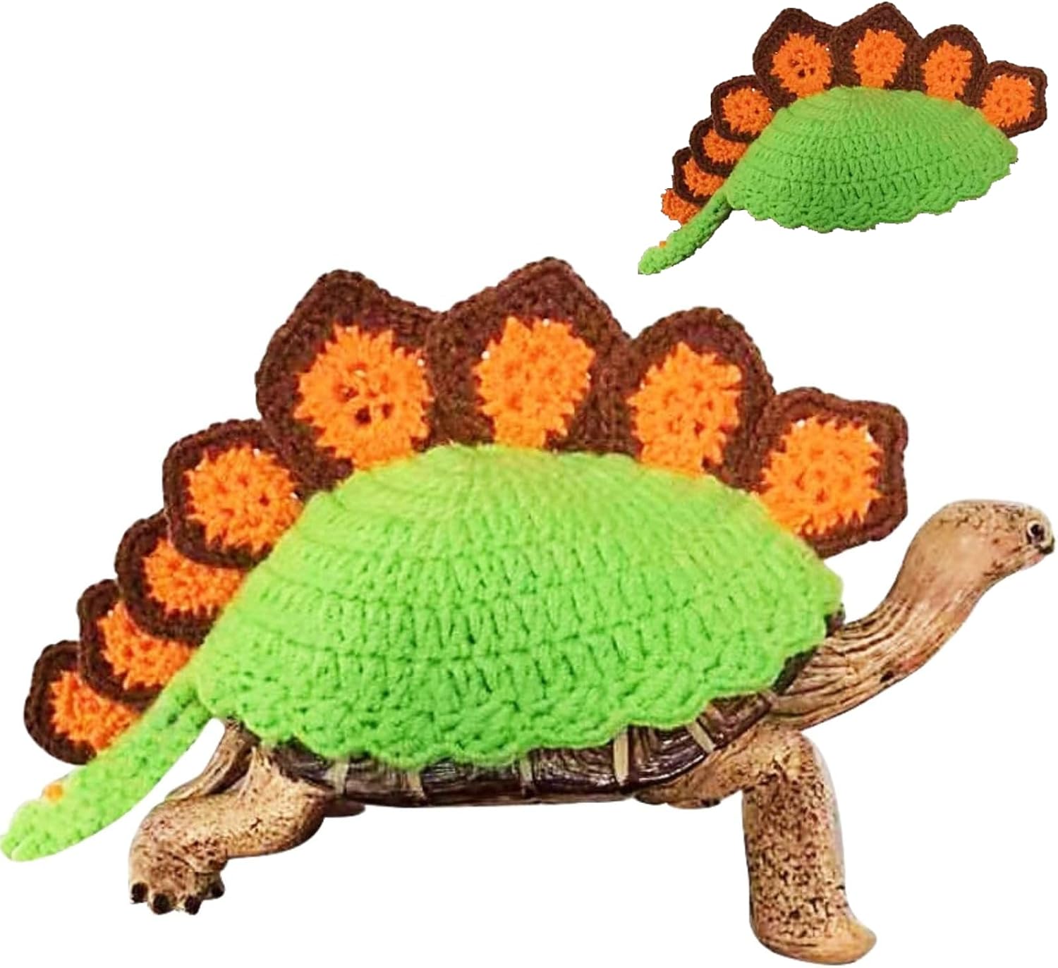 Sweater for Turtle- Adjustable Strap Handmade Winter Warm Knitted Turtle Sweater Tortoise Apparel Accessory for Halloween Christmas Party Cosplay Photo Shoot (15inch-16inch, Red)