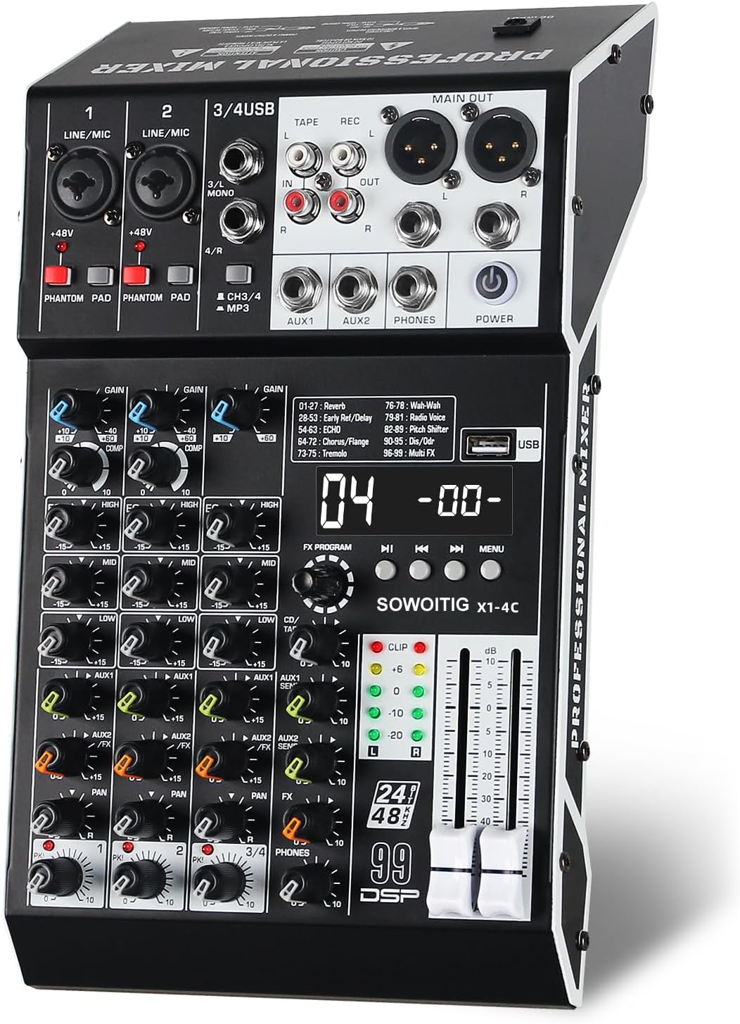 Produktbild von Audiospektrum-Analysator Mit 384 RGB-LEDs – 20 Effekte, 7 Farbmodi, Uhr, Alarm, Sprachsteuerung, 5V USB