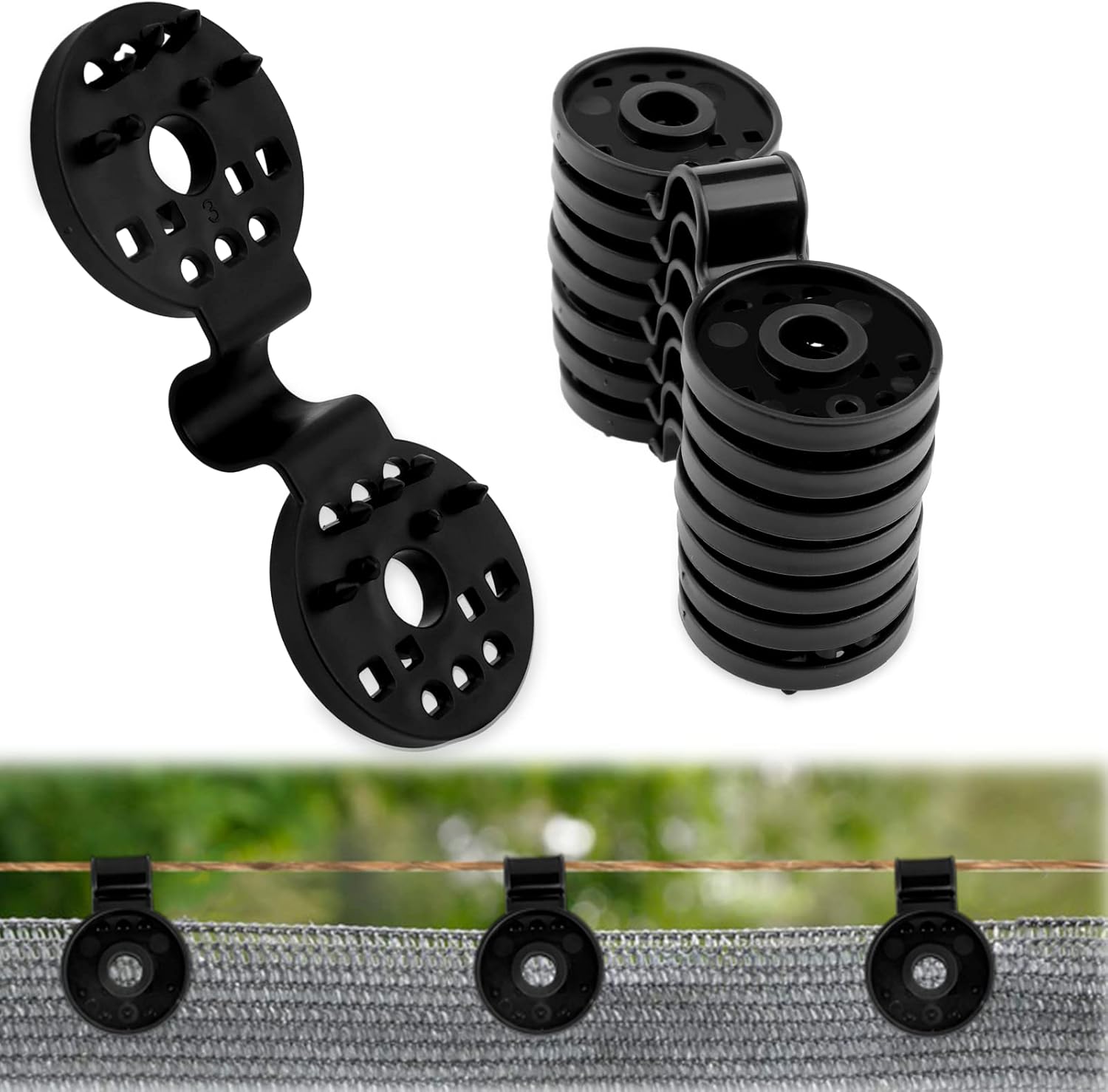 20 Pcs Shade Cloth Clips, 2024 Shade Cloth Plastic Clips