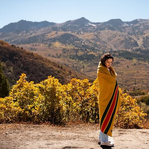 Vista 92 de Arcturus Rainier - Manta de lana – 4.5 libras cálida, pesada, lavable, grande Ideal para camping, al aire libre, supervivencia y kits de Cuatro