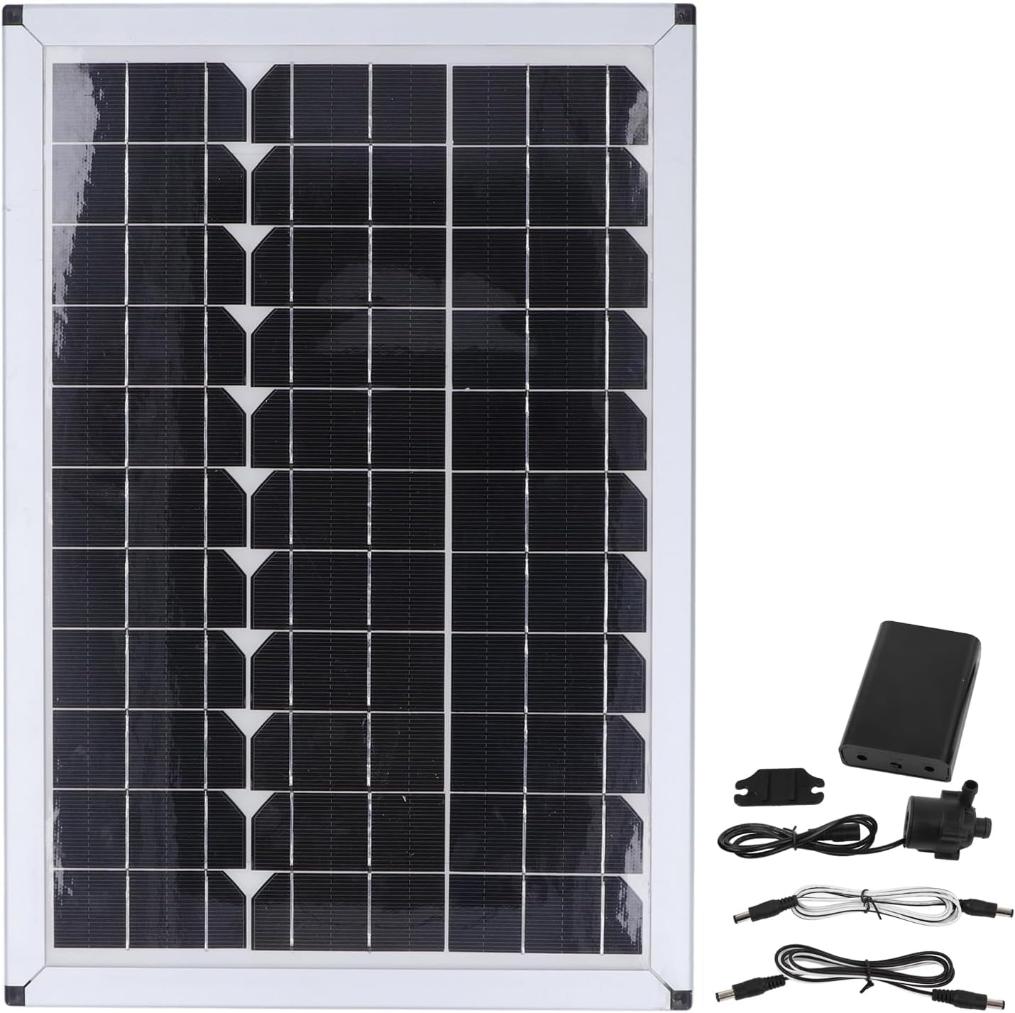 Sanpyl Solar 20W, 800L/H 12V 5M Solar Fountain Pump, Compact, ABS, Garden Pond Fountain Pumps