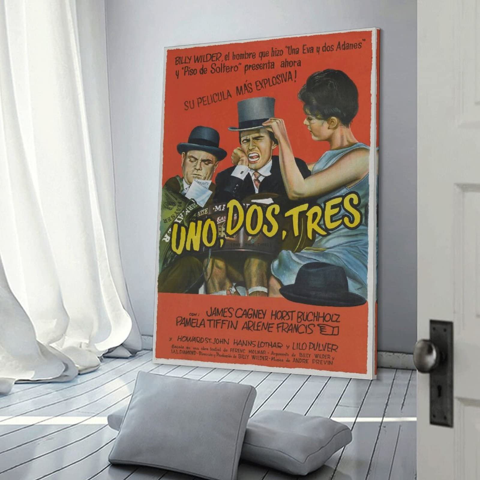 Poster vintage con film commedia classica, su tela, per soggiorno, camera da letto, 50 x 75 cm