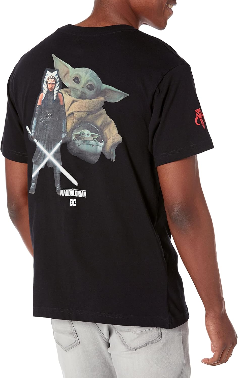 DC Shoes Men's Dc Star Wars Mandalorian Collaboration T Short Sleeve Tee Shirt