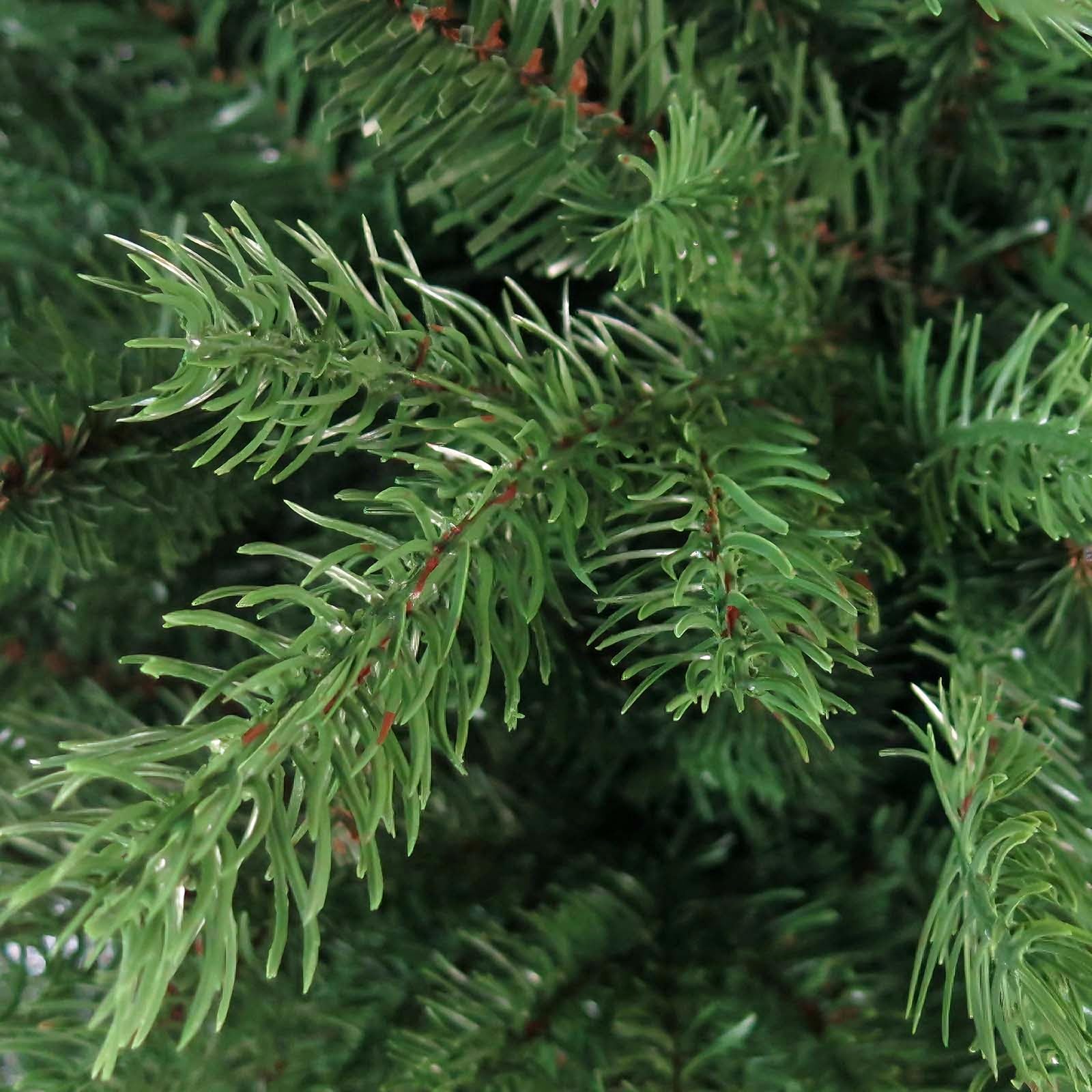 Alberi di Natale Artificiali con Supporto in Metallo Albero di Natale Slim 120/150/180/210/240/270/300cm Materiale in PVC e PE Per Uso Domestico e Commerciale(120cm/47.2")