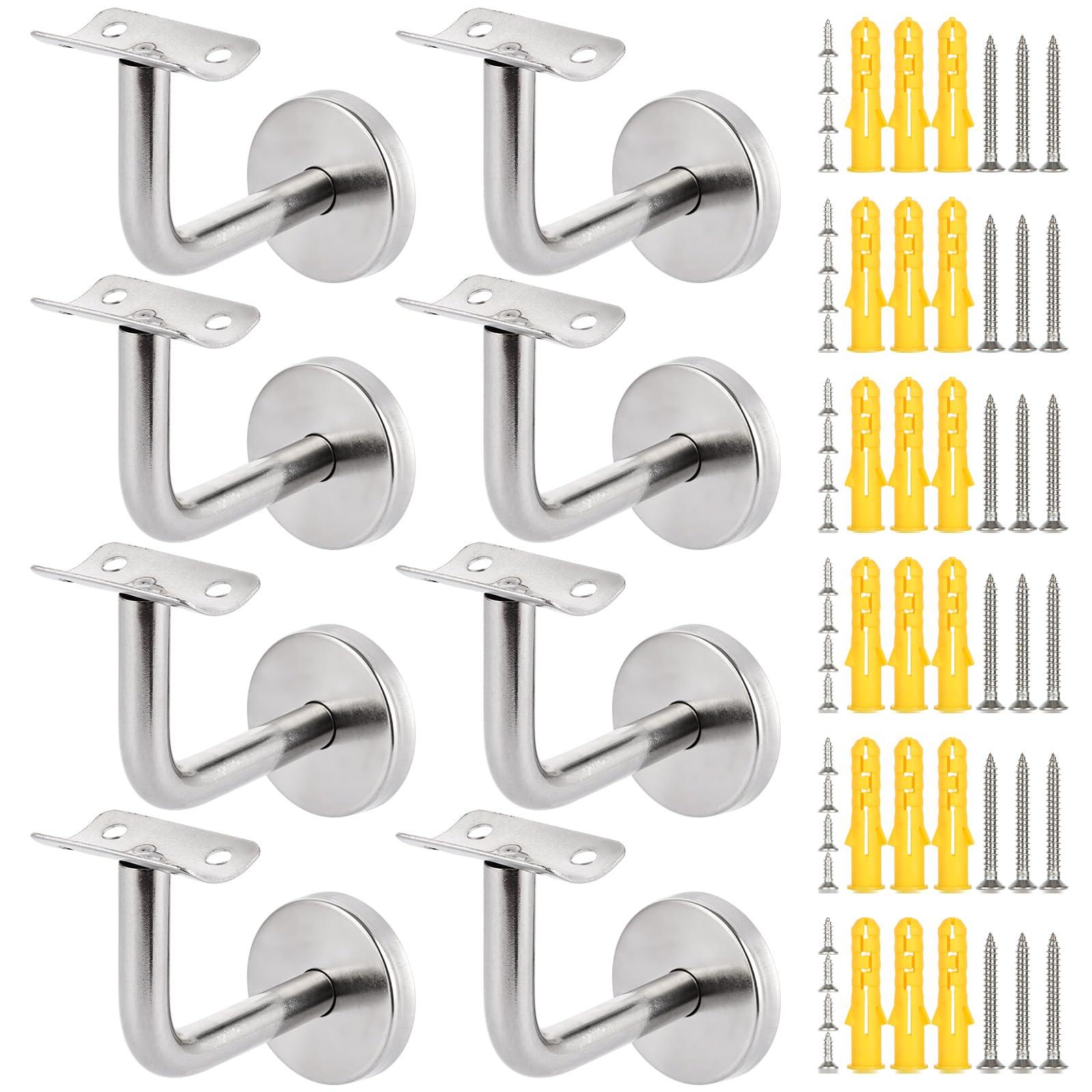 Support de main courante pour rénover escalier sécurisé - Inox 60x80mm