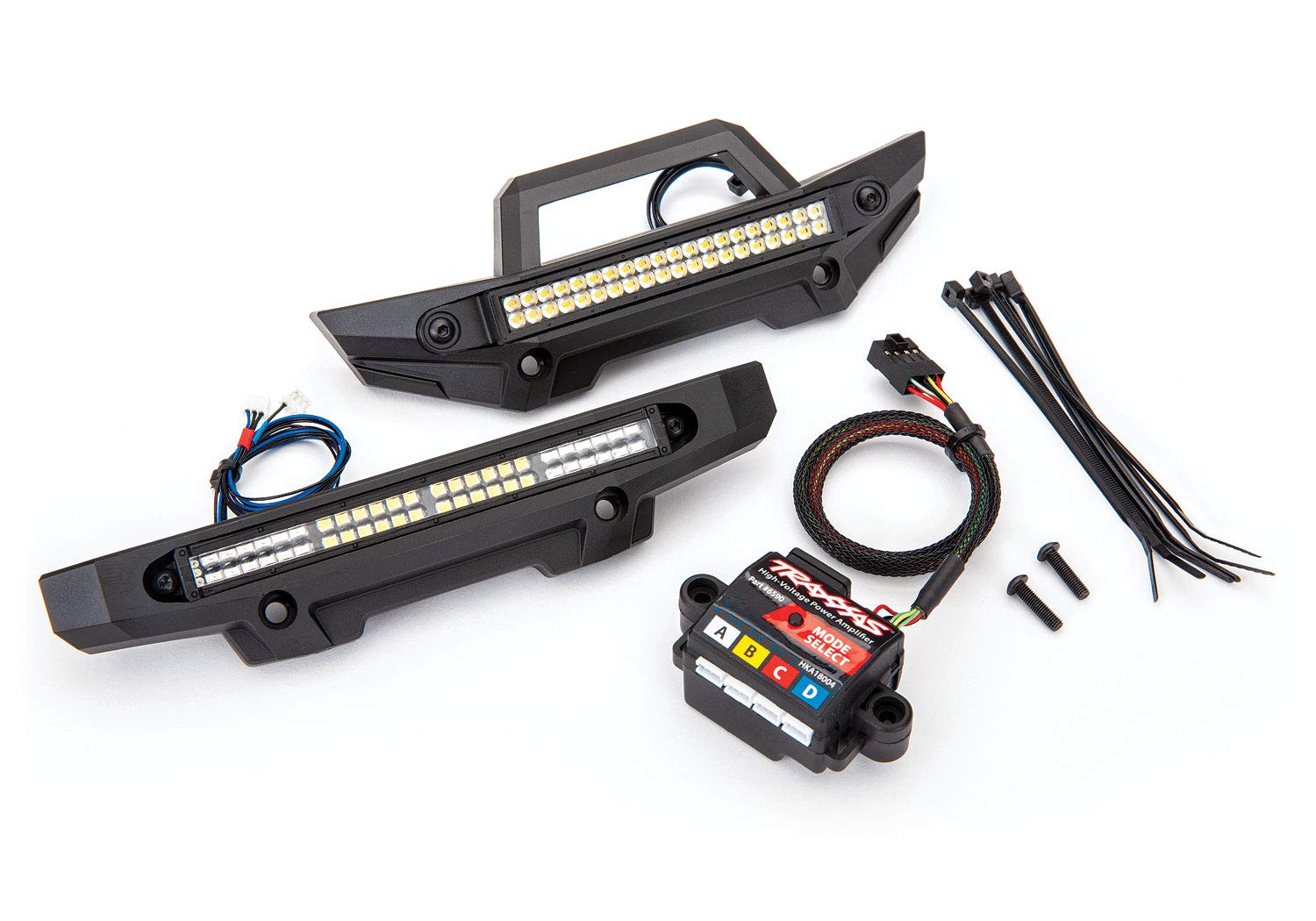 8990 Complete Waterproof LED Light Bar Kit with App Controlled Functions and Amplifier for 1/10 Scale Maxx RC Monster Trucks