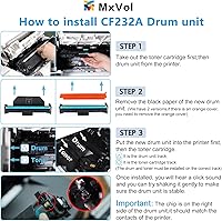 Vista 3 de MxVol Compatible 32A CF232A Drum Unit Replacement for HP 32A CF232A Imaging Drum use for HP LaserJet Pro M227fdw M203dw M227fdn M118dw M148dw