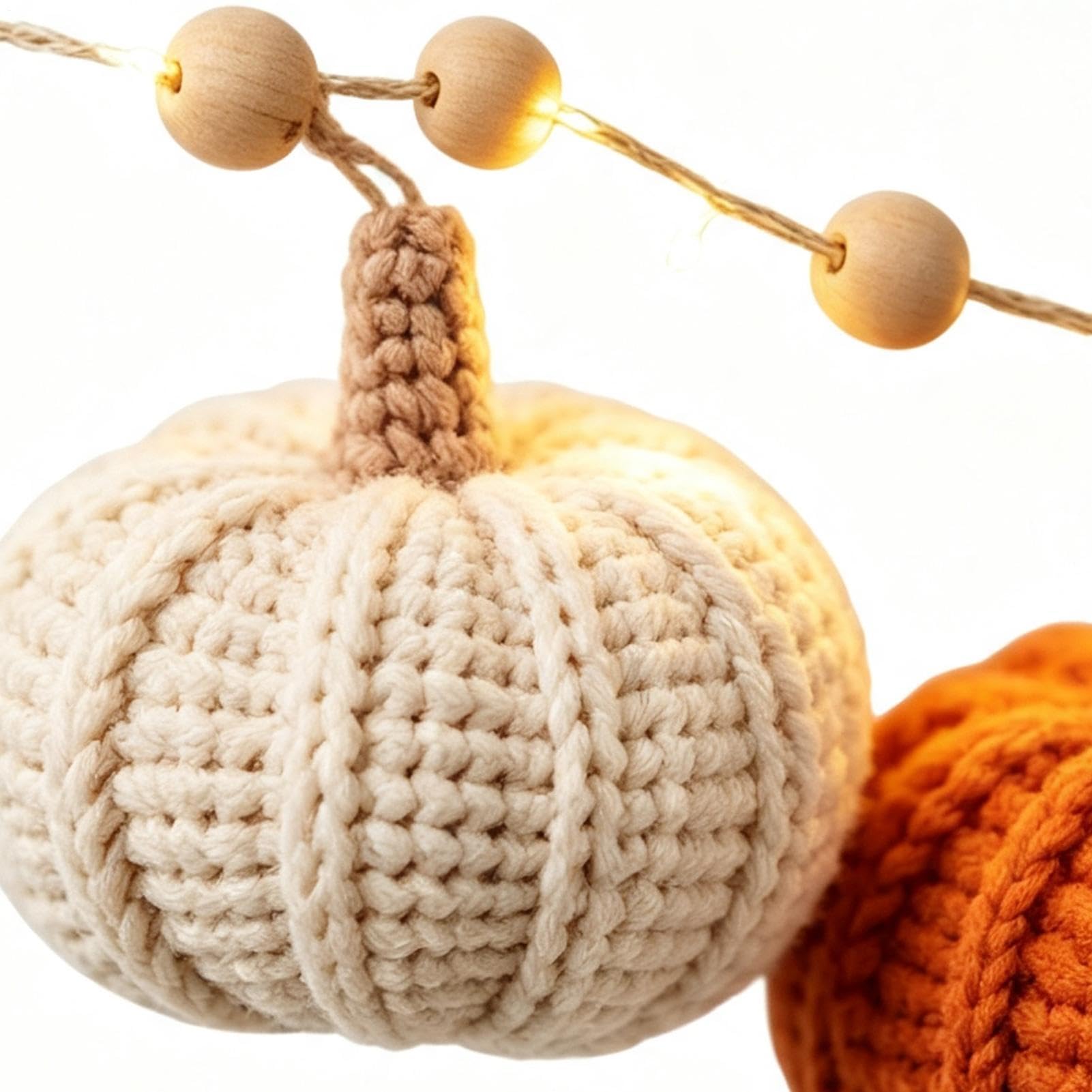 Halloween Kränze Für Die Haustür Dekoration, Gestrickt, Für Draußen Offene | Kürbis Lichter Kabel Lichter für Home Party Kamin Ernte Bauernhof Feiertage Außenbeleuchtung