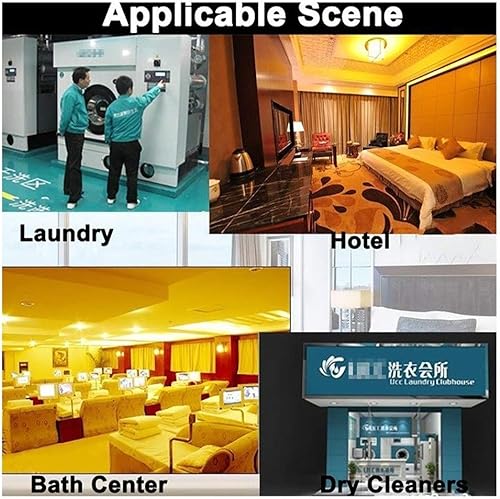 Miniatura 5 de OMOONS Beauty Salon Cart Trolley Carro Clasificador De Lavandería Plegable ResistenteCarro De Lavandería Con Ruedas De Cesto Comercial Con Bolsas