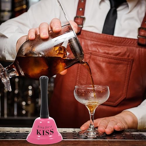 Miniatura 7 de HOMSFOU Campana de mano del alfabeto, campana de llamada de Papá Noel, campana de llamada de trineo, campana de metal, campana de servicio de barra