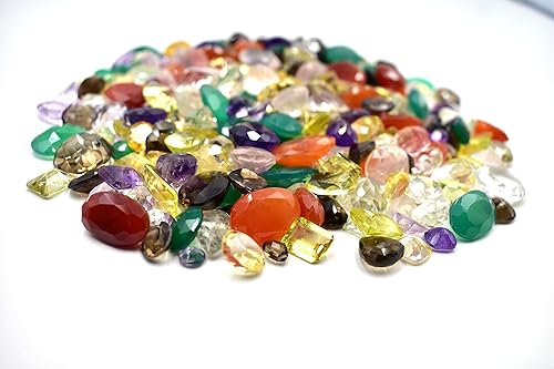 Miniatura 2 de Gemas mixtas sueltas unisex de más de 500 quilates al por mayor. Piedras preciosas semipreciosas facetadas naturales. Piedra preciosa suelta