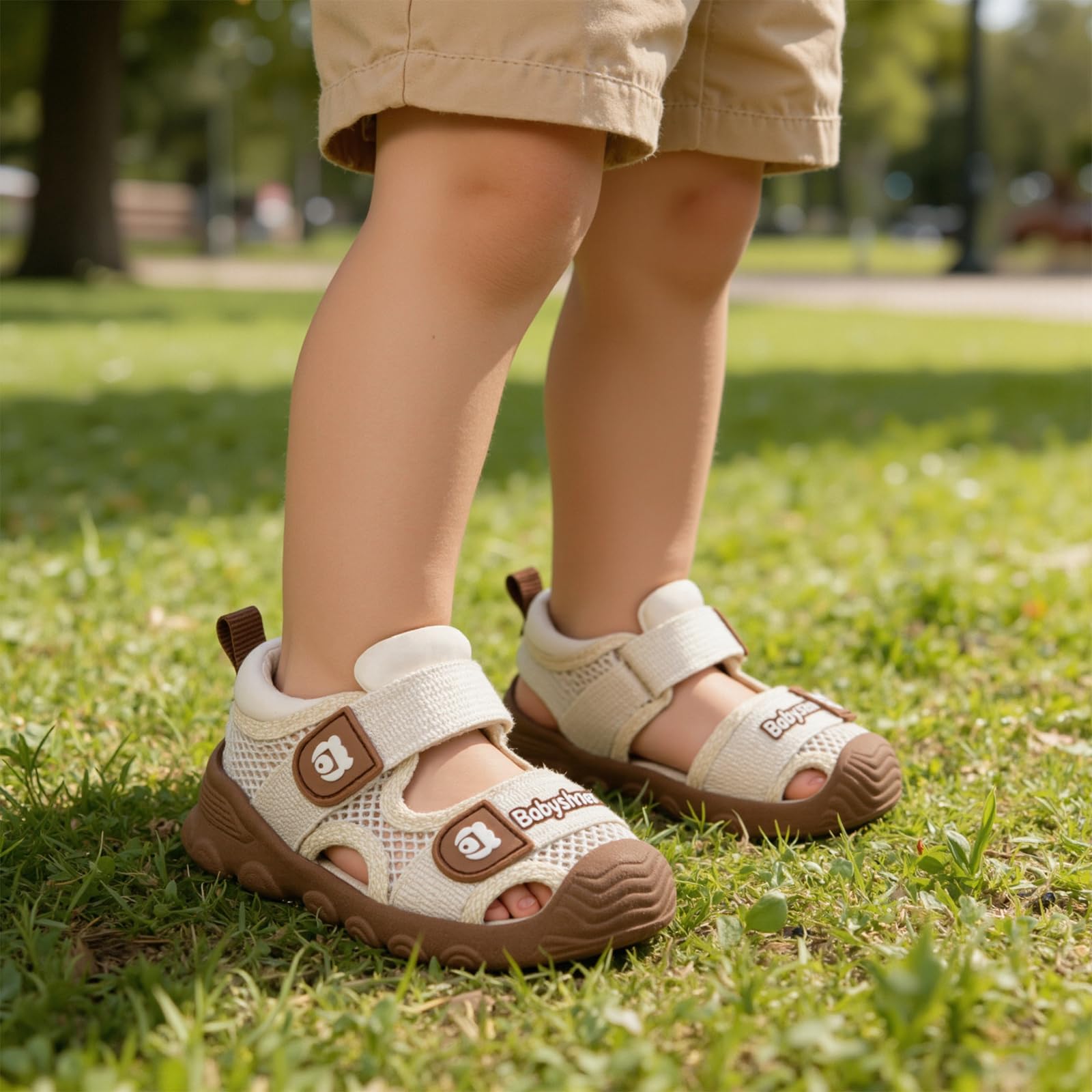 MASOCIO Buty dziecięce Chłopiec Dziewczynka Letnie Sandały Pierwsze kroki z antypoślizgową gumową podeszwą