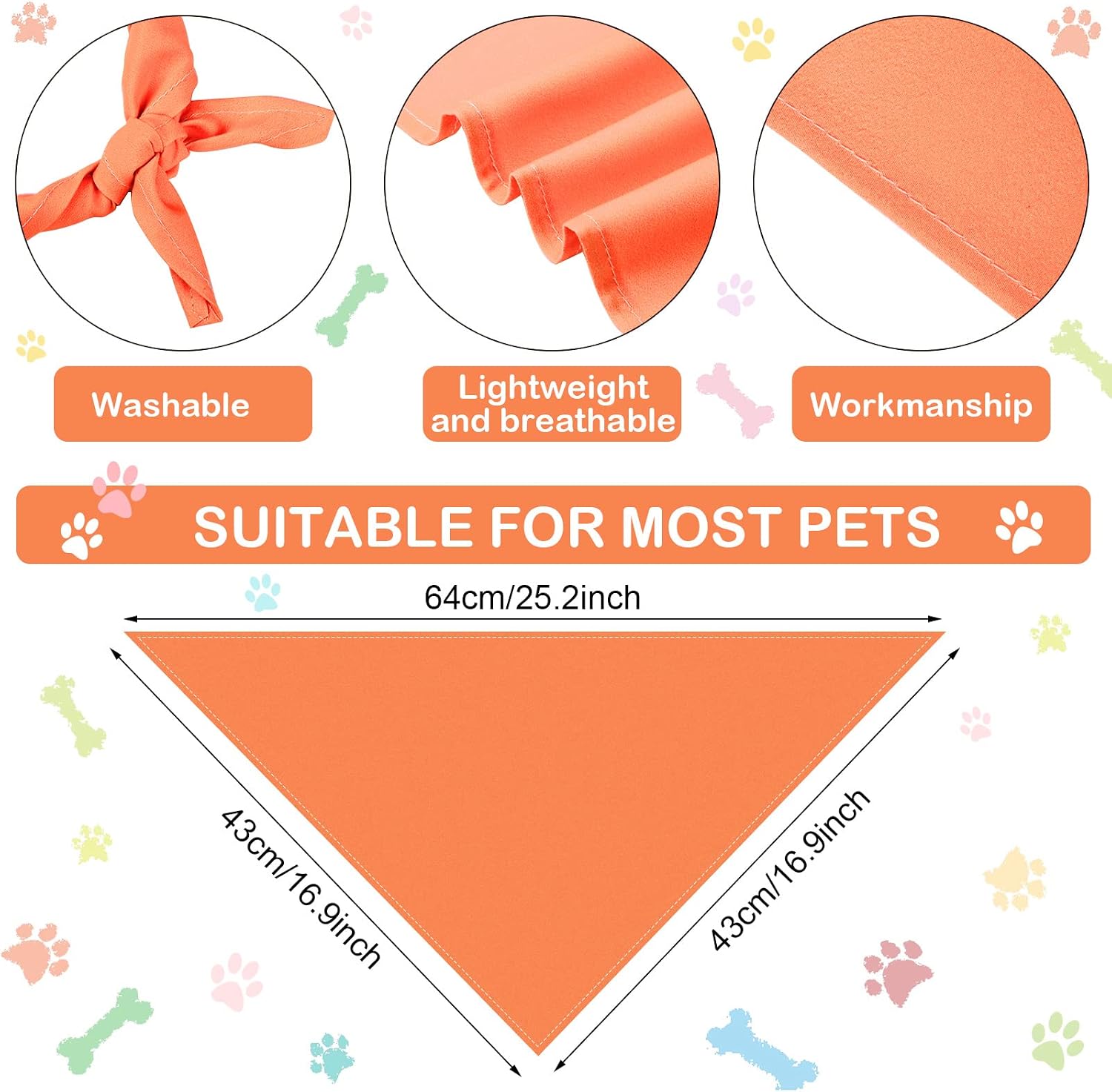 Saintrygo 30 Pcs Dog Bandanas Bulk Sublimation Plain Bandanas Bulk for Christmas Birthday Doggy Heat Transfer Triangle Scarf Washable Adjustable for Small Medium Large Pets Dogs(L)
