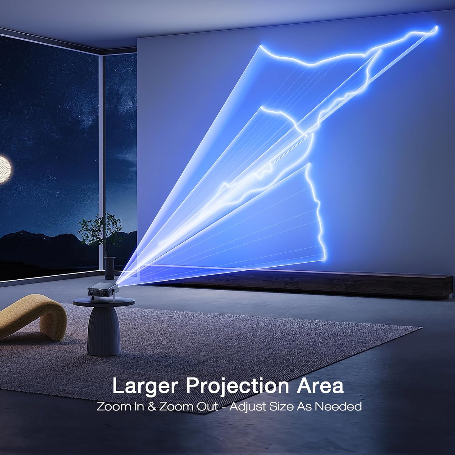 Larger Projection Area