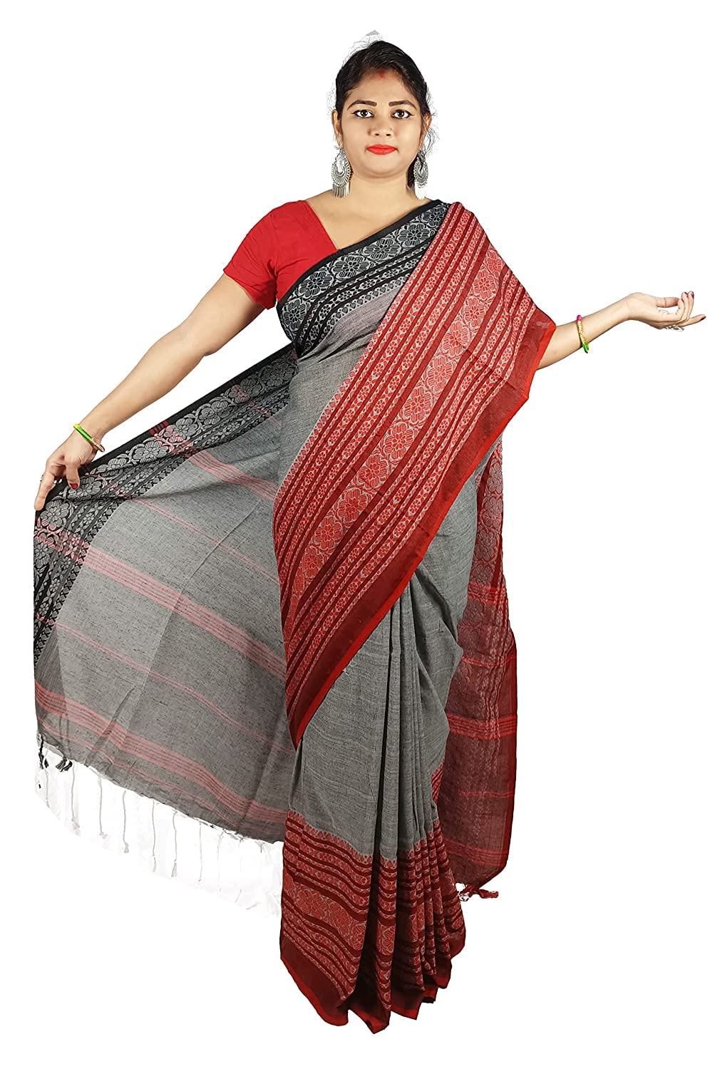 KAKALI PURE KHADI BEGOMPURI SAREE