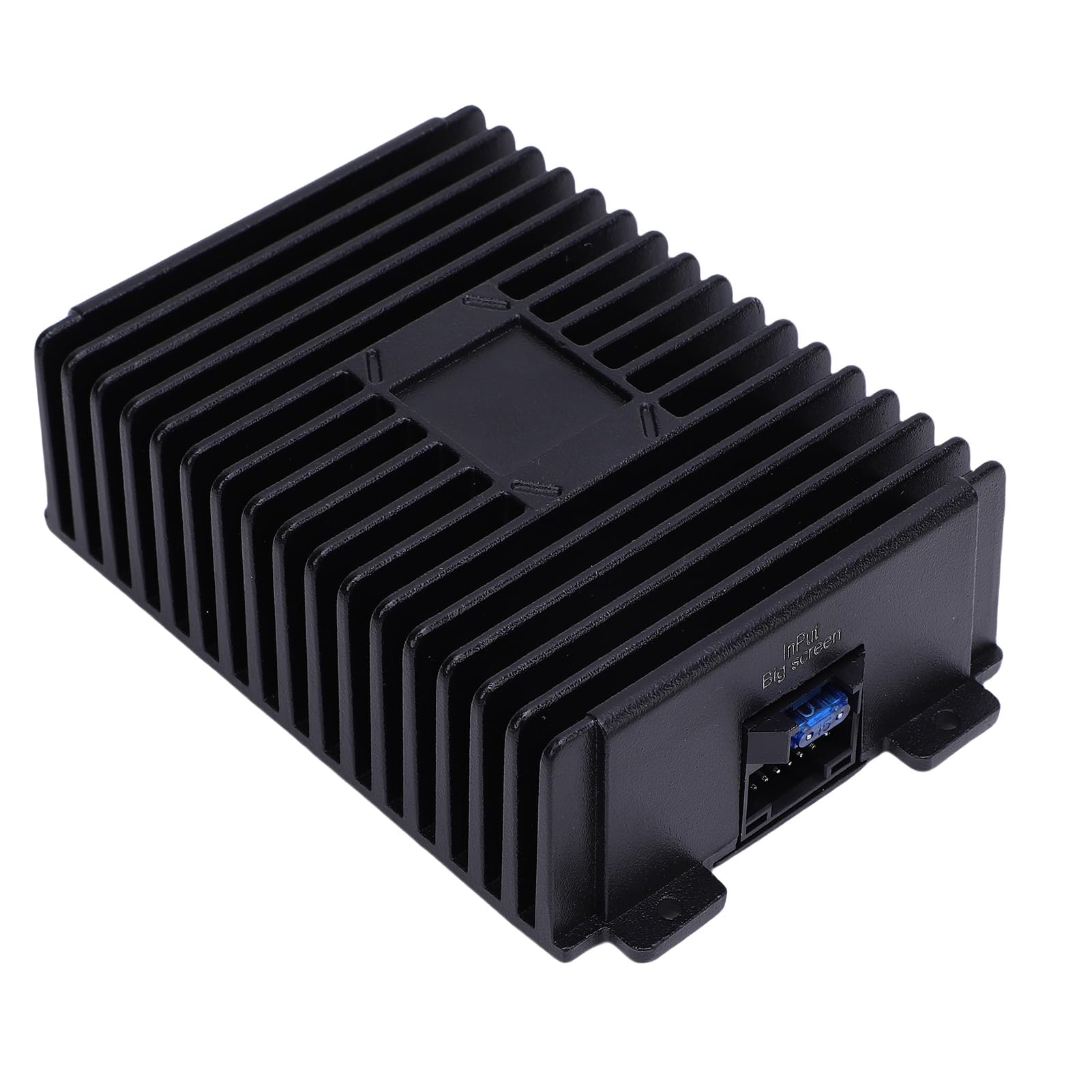 Jiawu 4-kanałowy Wzmacniacz Mocy, Bezstratna Aktualizacja Typu Plug and Play 4-kanałowy Samochodowy Wzmacniacz Subwoofera z Cyfrowym Przetwarzaniem Sygnału, Klasy A/B z obudową ze Stopu Aluminium,
