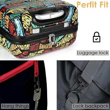 Anti Theft Zipper Lock- Backpack Zipper Lock Keep The Zipper Closed, Quick Disconnect Clip - Key Holder Add-on Accessory (Black)