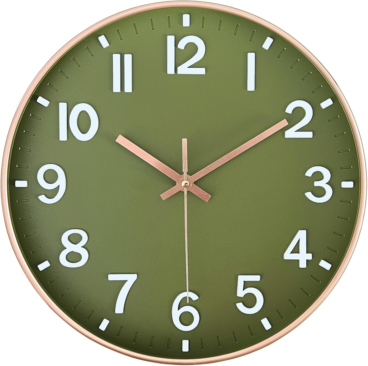 Horloge murale de 30,5 cm pendule silencieuse pour bureau et maison