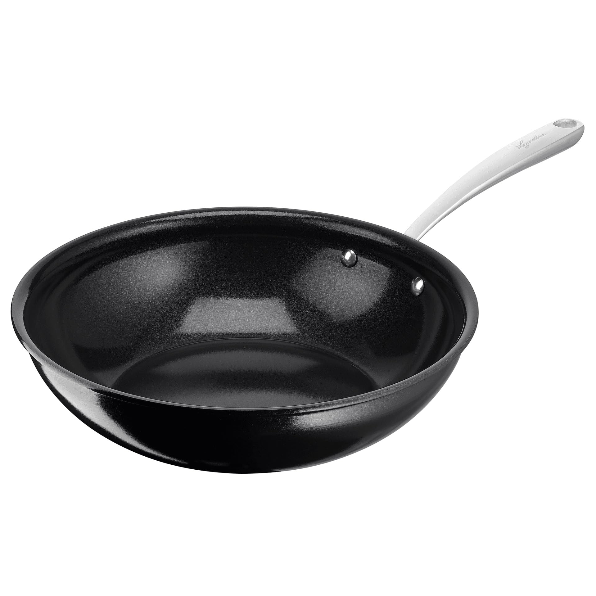 Lagostina Desideria Non-Stick Wok 28 cm with Scratch Resistant Titanium Coating, Quick and Even Cooking, Thermo-Signal Technology, Suitable for All Hobs