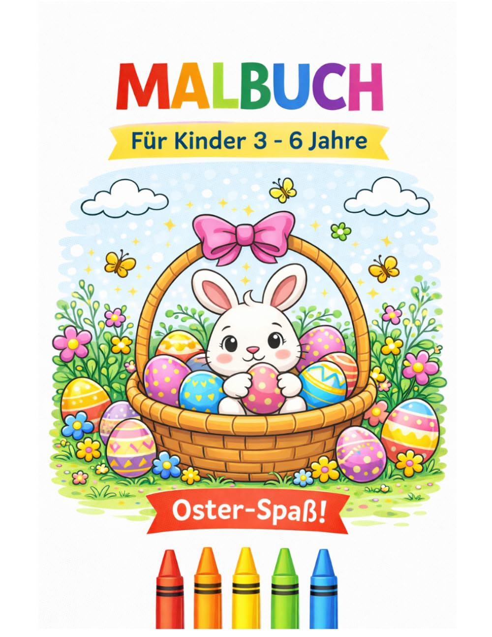 Malbuch für Kinder 3 - 6 Jahre: Oster - Spaß