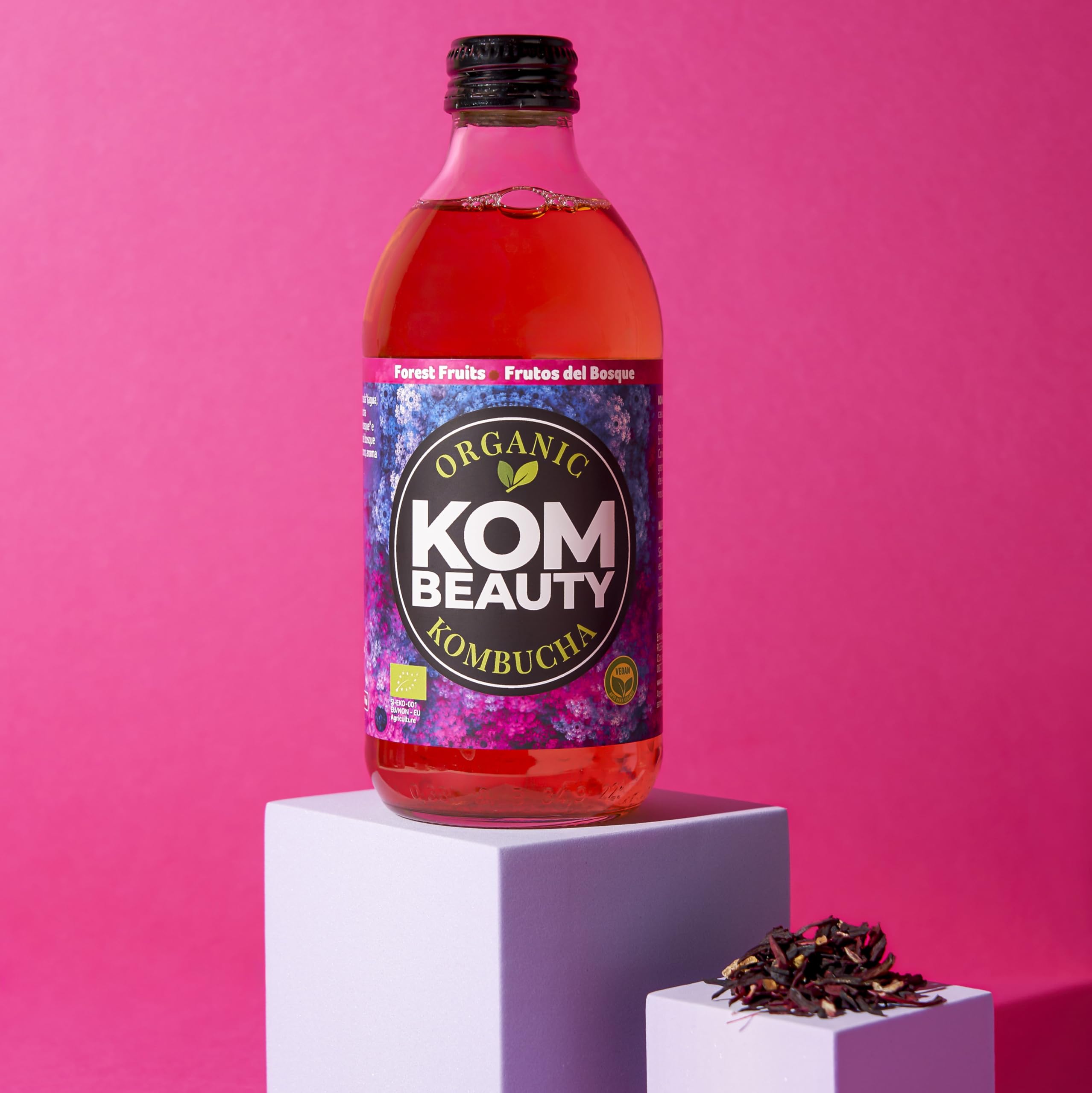 KOMBEAUTY - Bebida de kombucha, Pack de 12 Botellas de 33 cl. (Pack Mix)