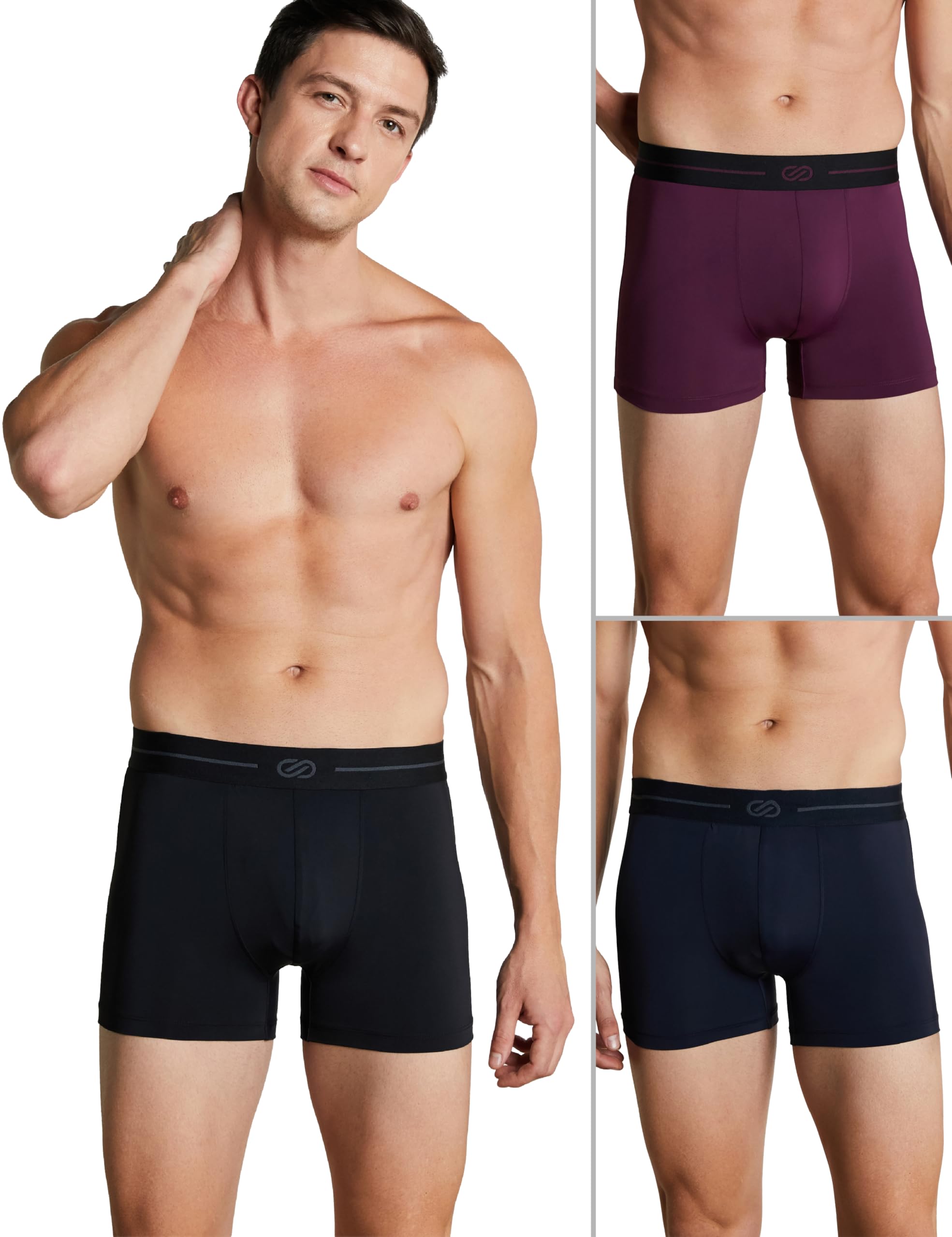 symbol premium Men's Microfiber Blend Ultra-Soft Stretch Trunks | Underwear (Also Available in Combo Packs) (SP-S25-M-INW-105_Multicolors_XL)-picture-27