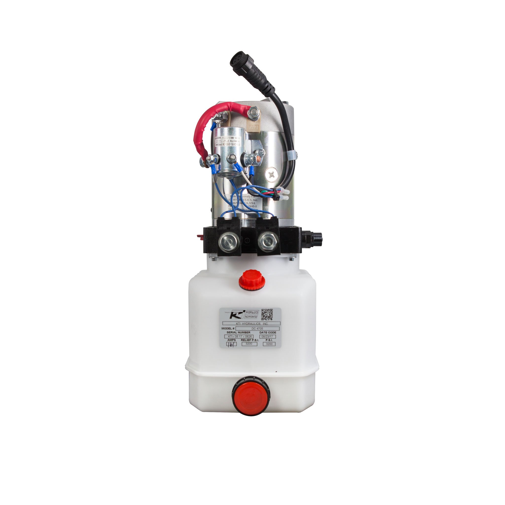 KTI Double Acting 24V Hydraulic Pump - 3 Quart
