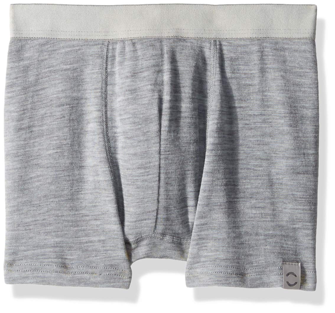mikk-line Baby Wool Shorts Boys, Grey (Pearl Grey Melange 130) 86 (Manufacturer Size: 12M)