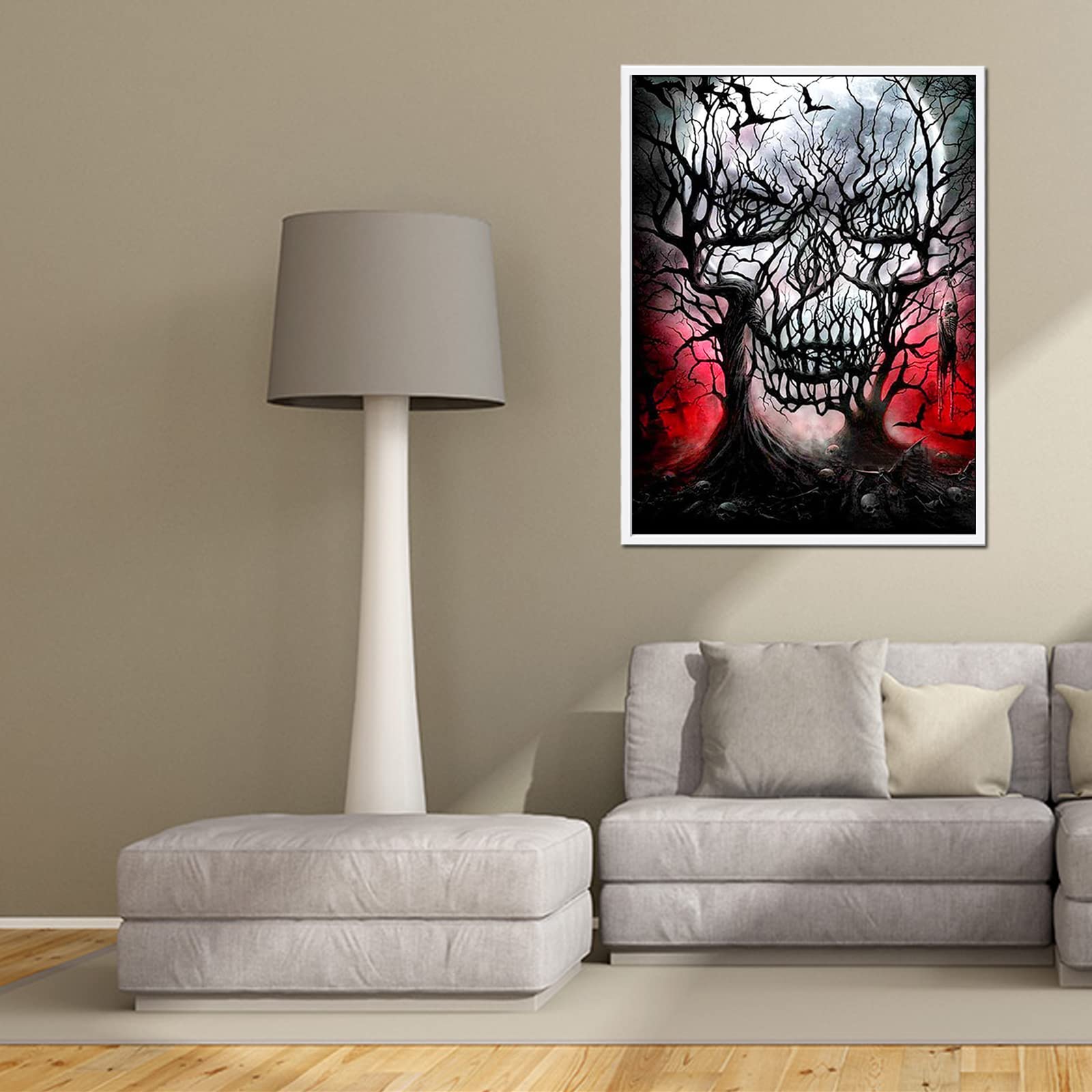 K di ptura diamante 5D fai da te strega Fantasma spettrale Diamante ricamo Diamante pieno Mosaico Immagine artistica Adesivo decorazione di Halloween  15