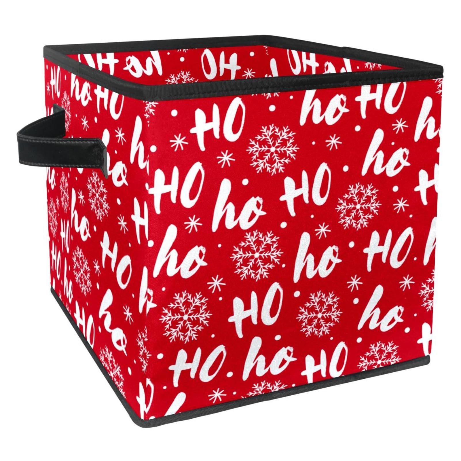 Boîte de rangement pliable tissu bacs avec poignées pour vêtement et jouet maison